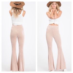 JAMESON TWO TONE RIBBED FLARES bell bottoms